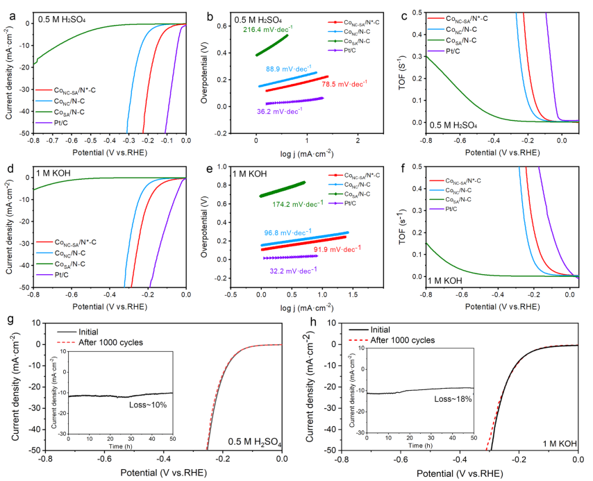 ACS Catalysis：單原子Co-N3位點/Co納米顆粒的界面H2O活化加速電催化析氫