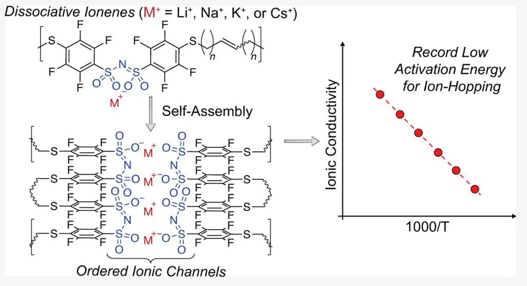 麻省理工JACS：具有高度解離陰離子通道的層狀離子烯為陽離子運(yùn)輸提供較低的屏障