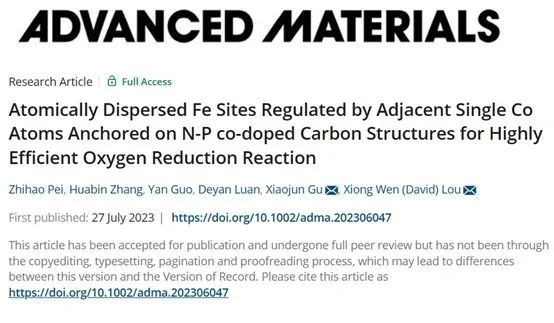 催化頂刊合集：AM、JACS、Angew.、ACS Energy Letters、ACS Catalysis、CEJ等成果！