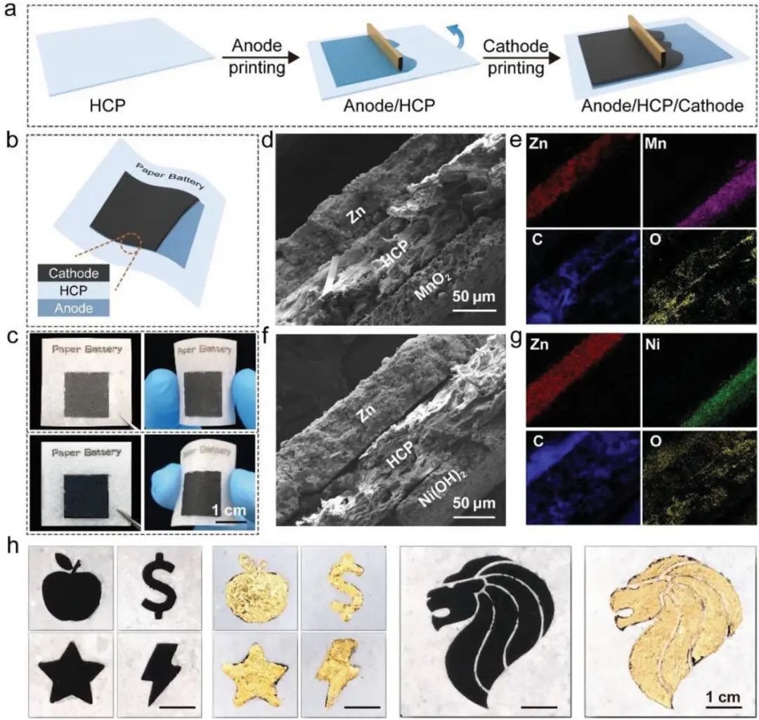 南洋理工范紅金教授Adv. Sci.: 一種可打印的紙質(zhì)鋅基電池