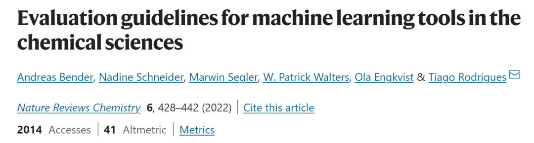 IF=34.035! Nat. Rev. Chem.綜述：化學(xué)科學(xué)與機(jī)器學(xué)習(xí)結(jié)合指南！