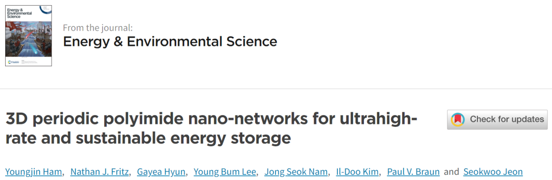 電池頂刊集錦：EES、AEM、AFM、Adv. Sci.、EnSM、Small等最新成果