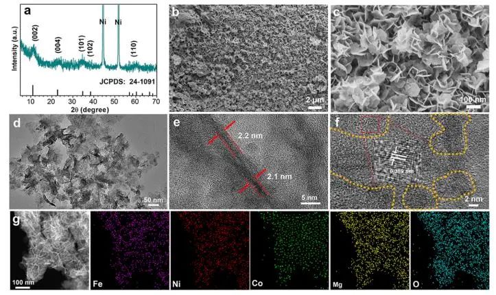 吳仁兵/潘洪革ACS Catalysis：摻雜惰性Mg，構建高熵層狀氫氧化物以提升析氧反應的活性/穩(wěn)定性