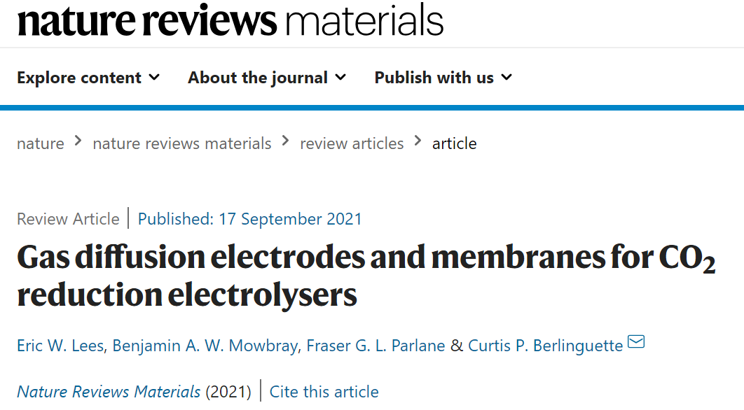 IF超過66，Nature Reviews Materials最新綜述：高效CO2RR電解槽該如何設(shè)計？