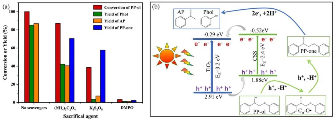 ?長(zhǎng)安大學(xué)ACS Catalysis：CdS-SH/TiO2異質(zhì)結(jié)助力木質(zhì)素中C-O鍵斷裂