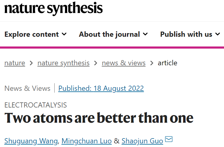 張新波團(tuán)隊(duì)最新Nature Synthesis！郭少軍教授點(diǎn)評(píng)