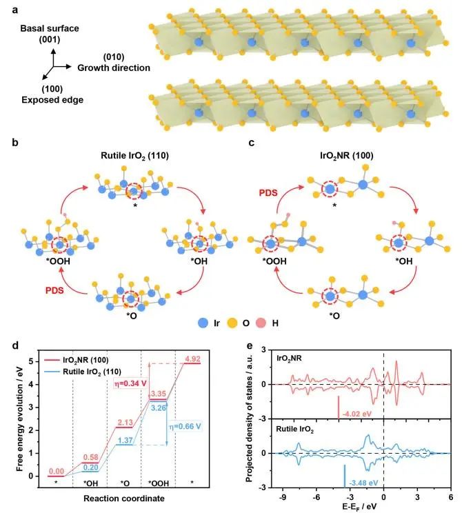 邵琪Nature子刊：過電位僅為205 mV！亞穩(wěn)單斜相IrO2納米帶高效電催化酸性O(shè)ER