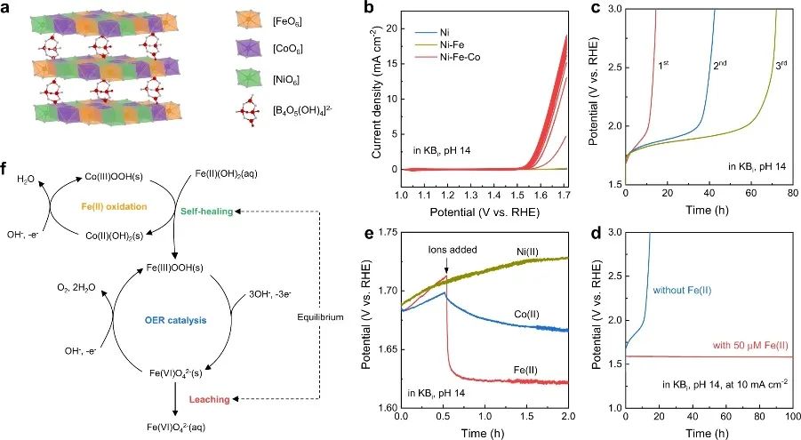 Nature子刊：強堿性條件下電催化和光電化學OER的自修復催化劑