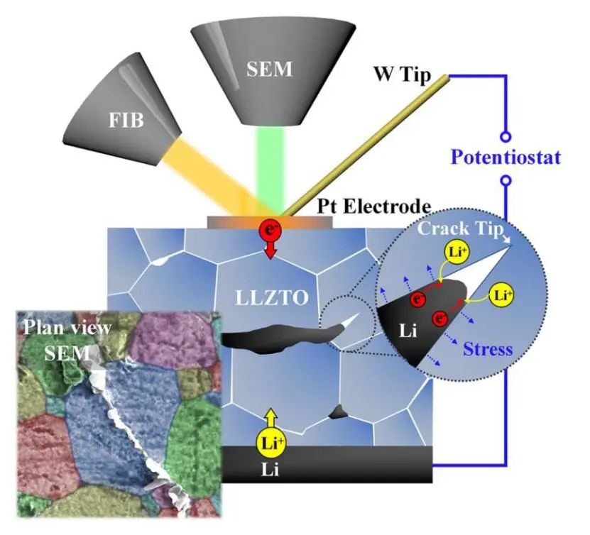 黃建宇/張宿林等EEM: 石榴石固體電解質中鋰沉積誘導開裂的原位觀察