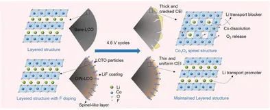 陸盈盈Adv. Sci.: 實現(xiàn)4.6 V高壓LiCoO2電池的外向內(nèi)取向的納米結(jié)構(gòu)