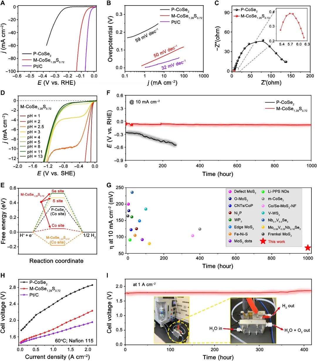 高敏銳團(tuán)隊Science子刊：摻硫白鐵礦型電催化劑實現(xiàn)高效酸性析氫