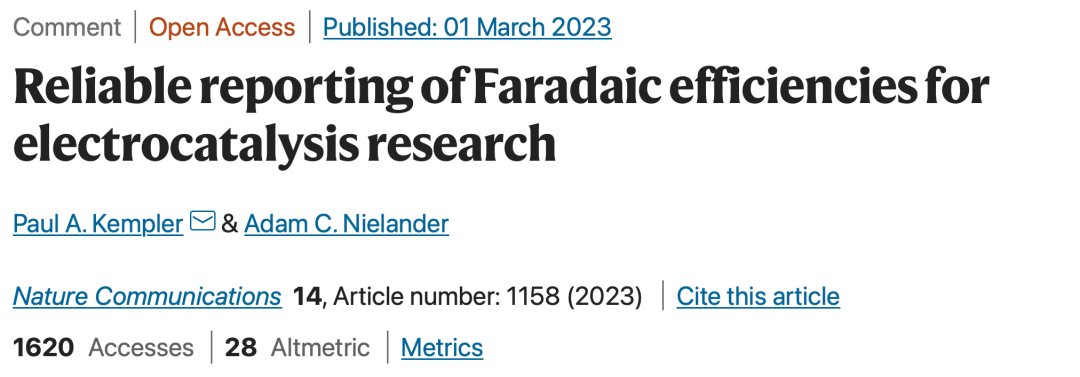 警告！Nature子刊：法拉第效率，你算對了嗎？