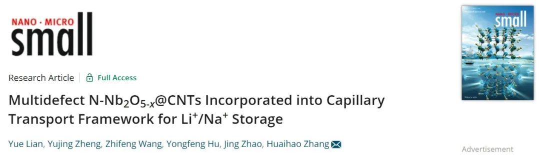 張淮浩Small：可公斤級制備的材料，助力5000次穩(wěn)定儲鋰/鈉！