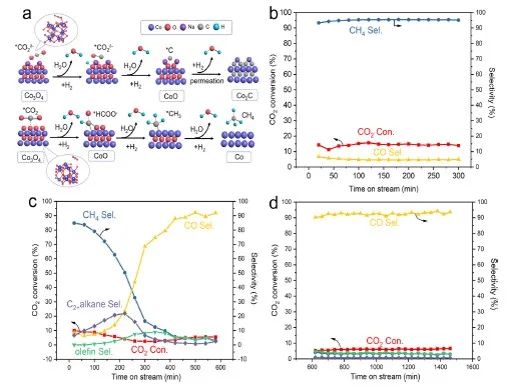 ACS Catal.：通過(guò)表面吸附物調(diào)控碳化鈷的形貌來(lái)用于低溫下二氧化碳還原