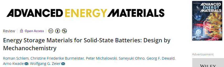 AEM：固態(tài)電池儲(chǔ)能材料的機(jī)械化學(xué)設(shè)計(jì)