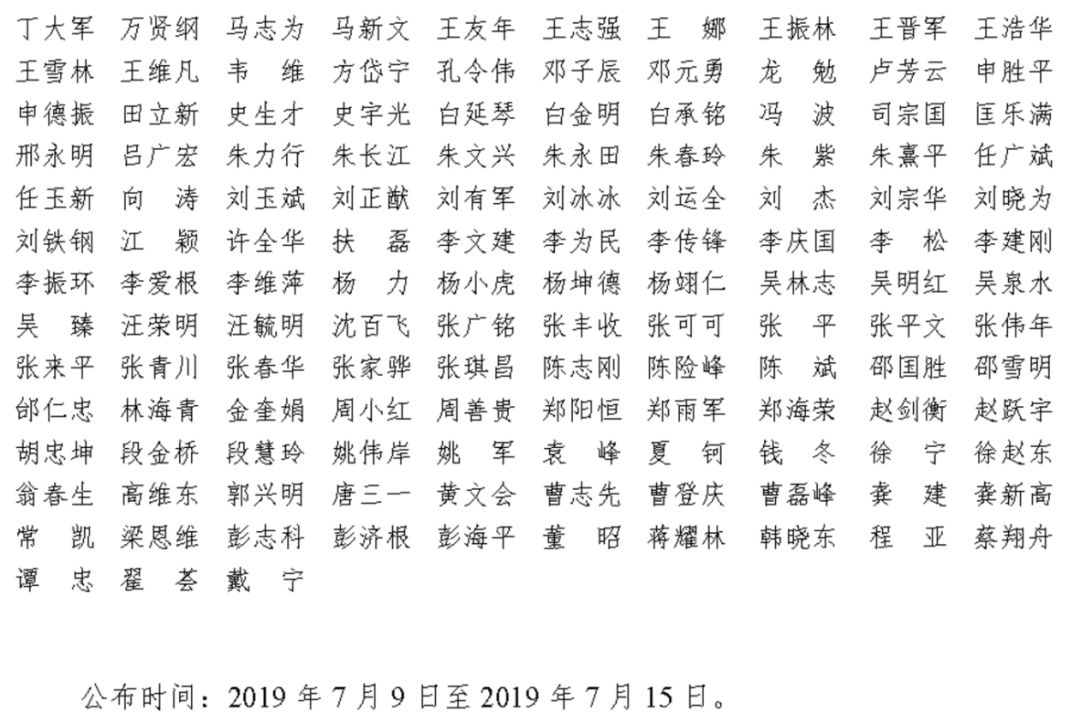 完整版！2019年國家自科基金項目評審專家名單（八大學部）