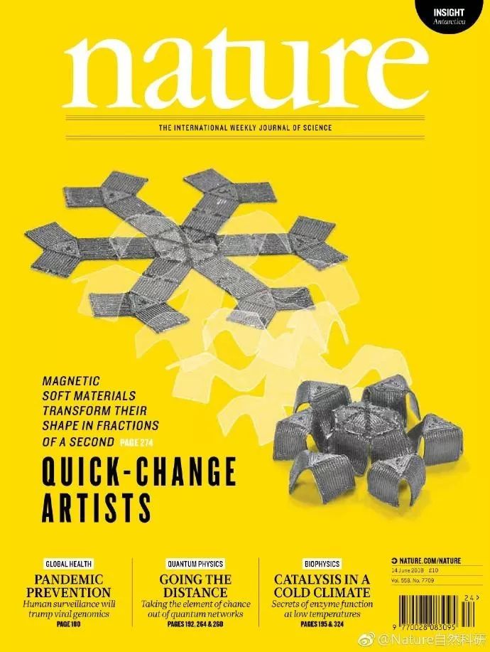 縱覽Nature150年——化學、材料與物理封面故事