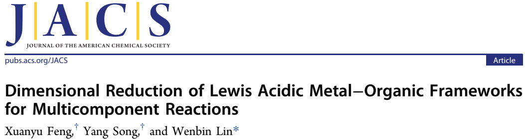 林文斌課題組JACS：“降維打擊”有奇效！二維MOF酸催化劑