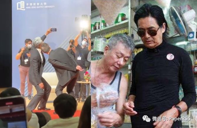 66歲周潤發(fā)再獲博士學(xué)位！滿頭白發(fā)穿西裝，半蹲與粉絲合影接地氣