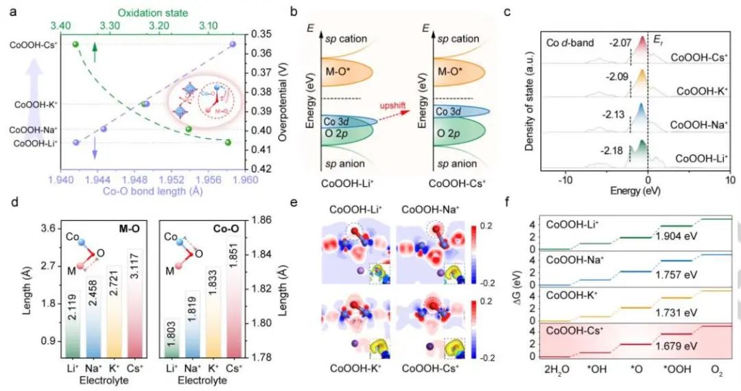 武漢大學(xué)羅威教授Angew：CoOOH催化OER的電解質(zhì)離子依賴性動力學(xué)
