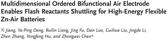 【頂刊速遞】 鋰硫電池/鋅空電池/超級電容器電極材料最新集錦