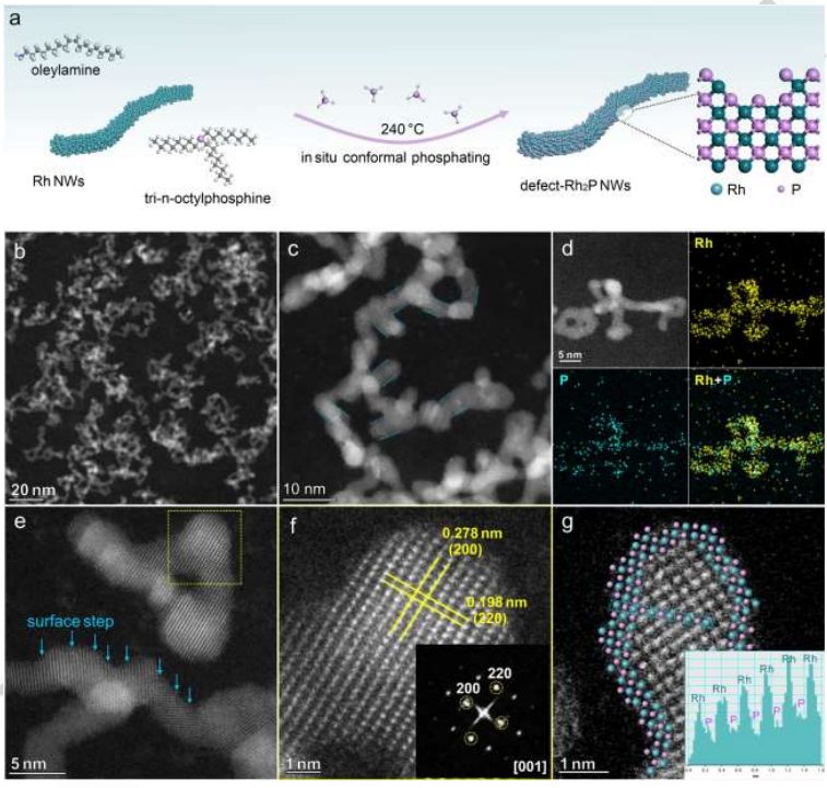 Angew：借助缺陷之力，實(shí)現(xiàn)Rh2P催化劑高效堿性氫氧化反應(yīng)