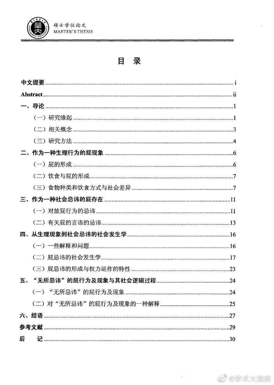 碩士論文研究“屁”火了！專家：態(tài)度端正，怪題也能成經典