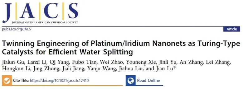 ?港城大JACS：圖靈構(gòu)筑與孿晶工程相結(jié)合，合成Pt/Ir催化劑用于高效水分解