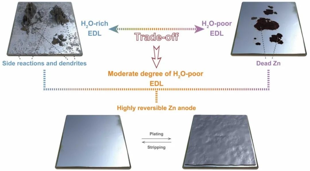 ?中科大朱永春EES：界面雙電層H2O平衡實現(xiàn)高可逆鋅金屬電池