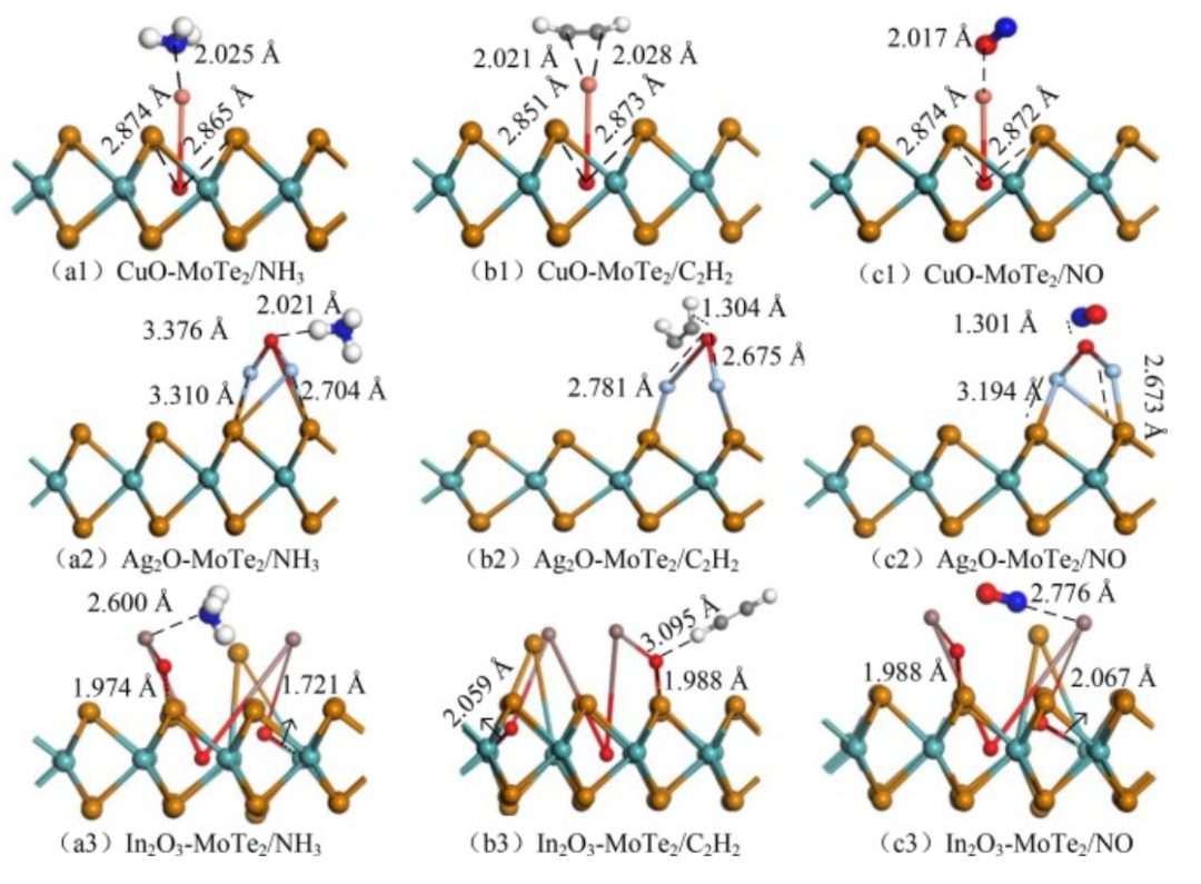 【純計算】ASS: 金屬氧化物修飾MoTe2單層上有毒氣體吸附和檢測
