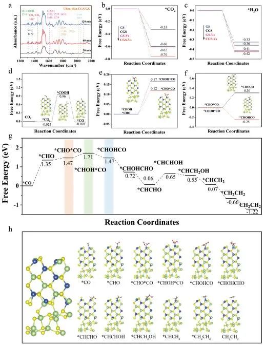 ?【DFT+實驗】AFM：CuGaS2/Ga2S3助力光催化CO2還原為C2H4