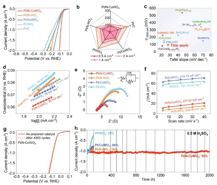 ?內(nèi)大AEM: Co摻雜WO3調(diào)制Pt-N/O鍵，實(shí)現(xiàn)高效穩(wěn)定電催化酸性HER