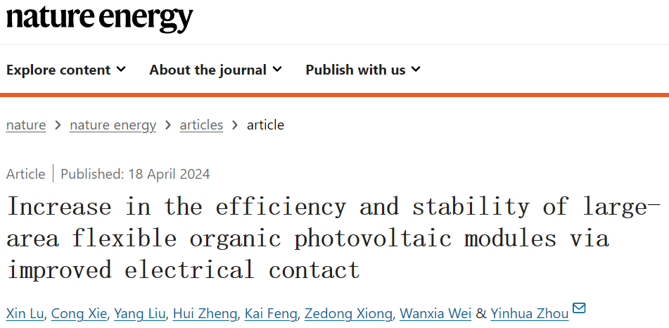 華中科技大學，重磅Nature Energy！