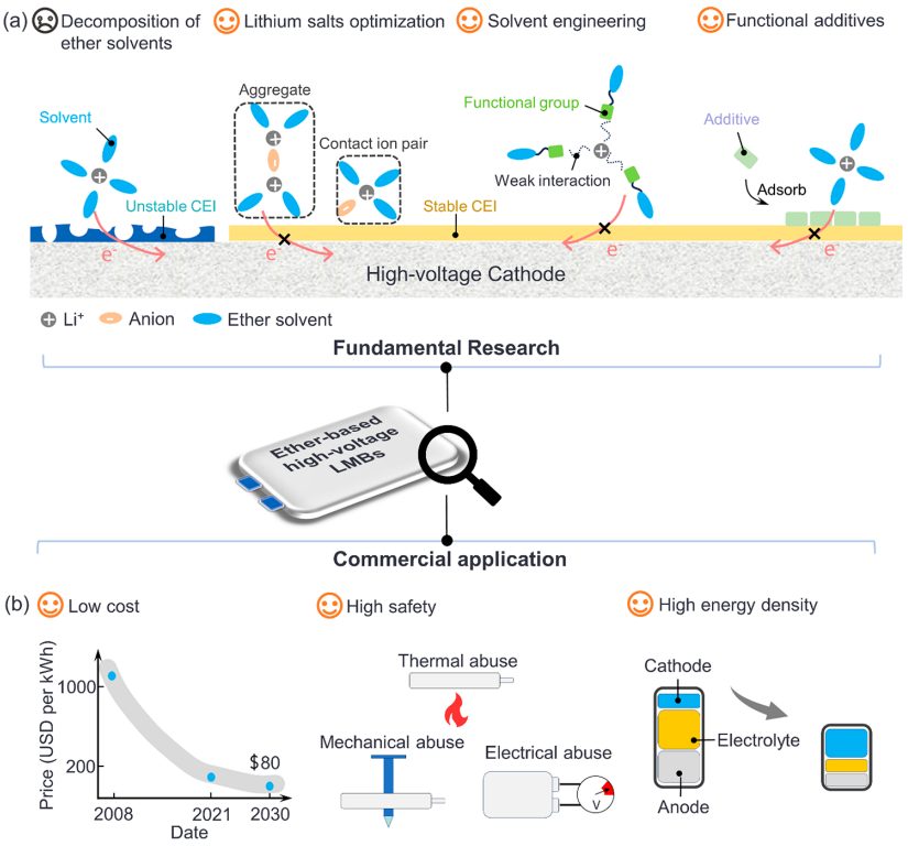 盧怡君最新ACS Nano綜述：成本、性能、安全！醚基高壓鋰金屬電池的商業(yè)化之路！
