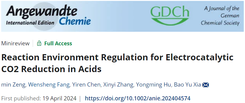 夏寶玉最新Angew綜述：酸性電催化CO2RR，反應(yīng)環(huán)境調(diào)控策略！