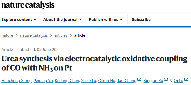 清華大學(xué)/北京大學(xué)/蘇州大學(xué)，三校聯(lián)手重磅Nature Catalysis！